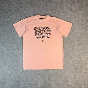 Togethxr Everyone Watches Womens Sports T-Shirt Size Small Classic Pink